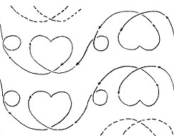 Hearts (Interlocking) - 2 rows of 5"